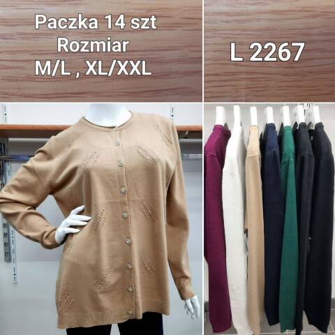 Sweter damskie L2267 Mix kolor M-2XL