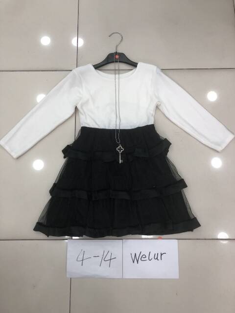 Sukienka dziewczęca 8375 1 kolor 4-14