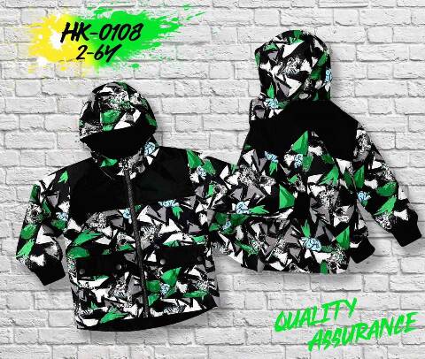 Kurtka cienka  chłopięce HK-0108 Mix kolor 2-6 1