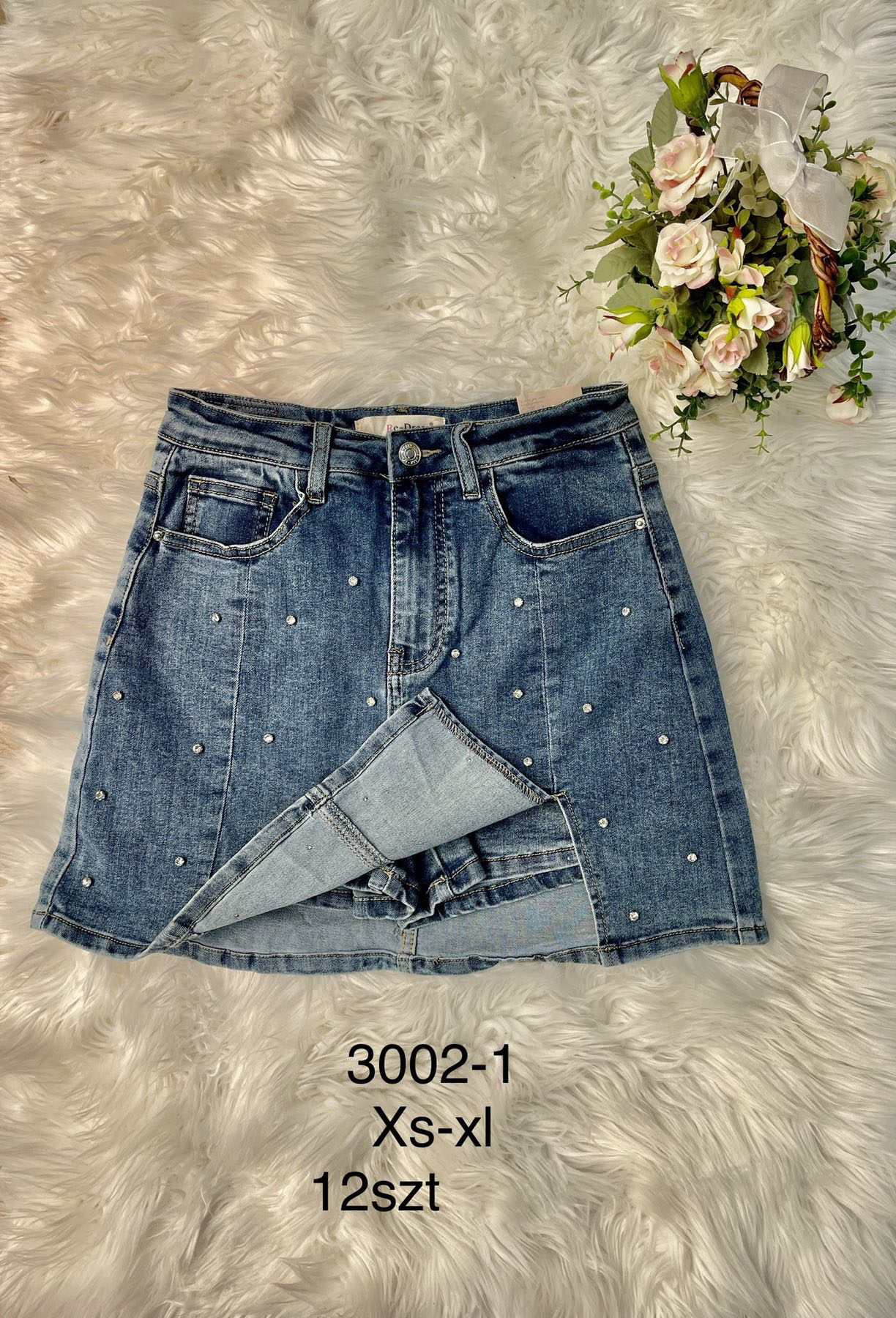 Spódnica damskie 3002-1 1 kolor XS-XL