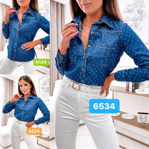 Koszula damskie 6534 1 kolor 36-44 1