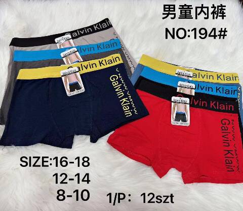 Bokserki chłopięce 194 Mix kolor 8-18