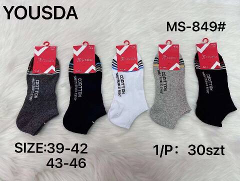 Stopki męskie MS-849 Mix kolor 39-46