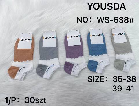 Stopki Damskie WS-638 Mix kolor 35-41 1