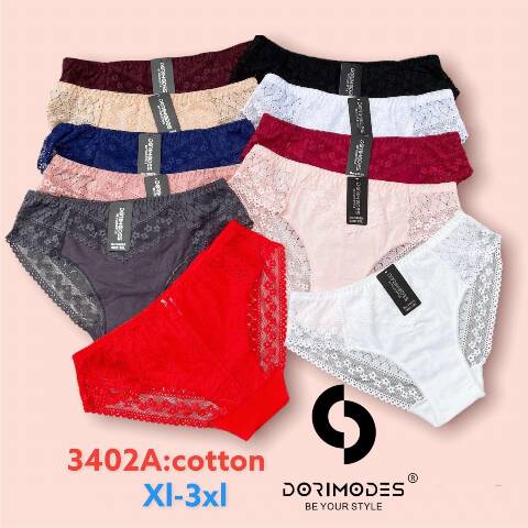 Majtki damskie 3402A Mix kolor XL-3XL 1