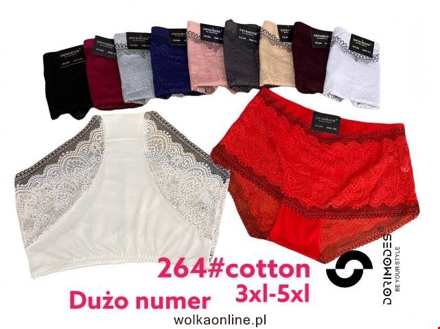 Majtki damskie 264 Mix kolor 3XL-5XL