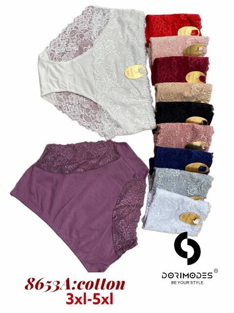 Majtki damskie 8653A Mix kolor 3XL-5XL 1