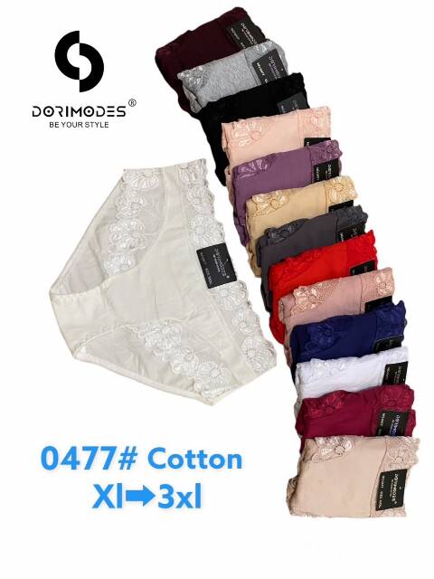 Majtki damskie 0477 Mix kolor XL-3XL 1