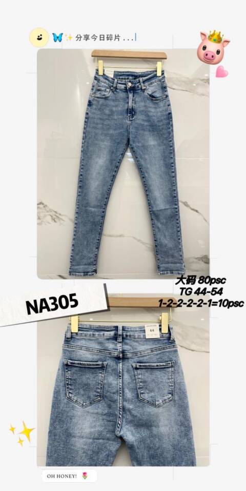 Jeansy damskie NA305 1 kolor 44-54 1