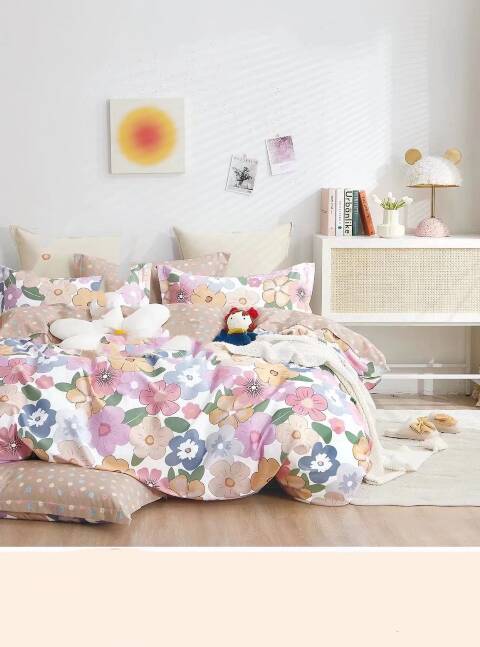 Komplet pościeli 4 części 0503 1 kolor 160x200