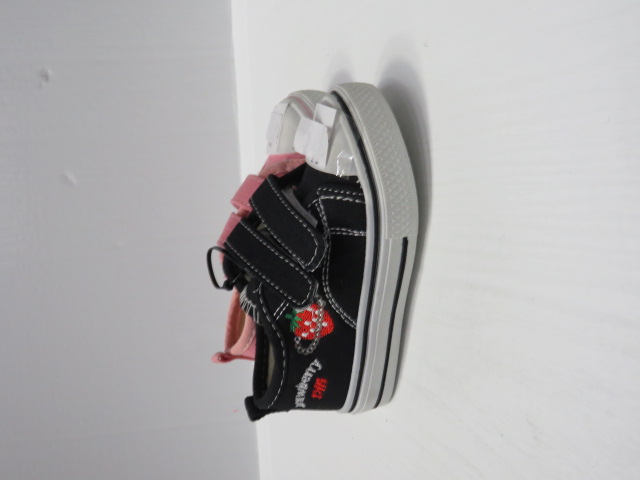 Trampki Dziecięce 1546-22 BLACK/PINK/RED 19-24 1