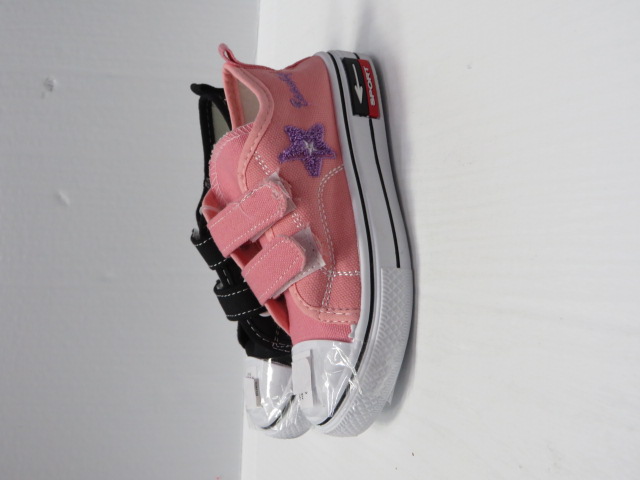 Trampki Dziecięce 2292-22 BLACK/RED/PINK 25-30