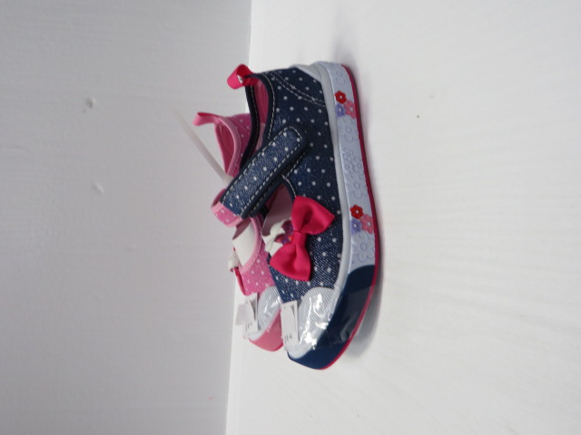 Baleriny Dziecięce 2391-22 NAVY/PEACH/PINK 25-30