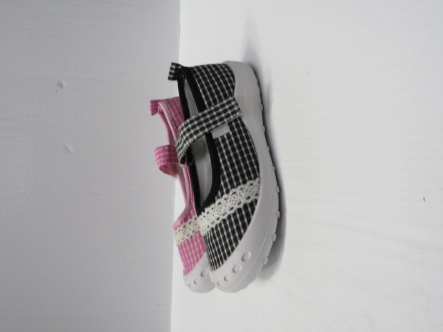 Baleriny Dziecięce 2185-33 BLACK/PINK/RED 25-30