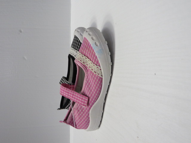 Baleriny Dziecięce 2185-33 BLACK/PINK/RED 25-30 1