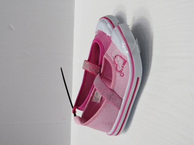 Baleriny Dziecięce 2389-22 BLACK/PEACH/PINK 25-30 1