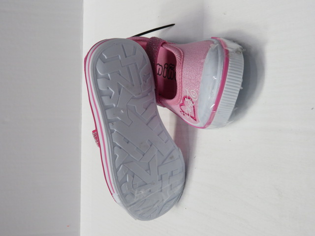 Baleriny Dziecięce 2389-22 BLACK/PEACH/PINK 25-30 2