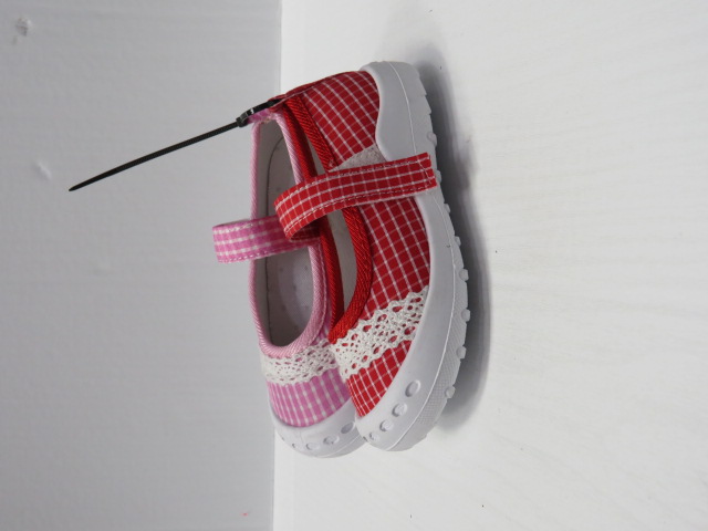 Baleriny Dziecięce 1517-22 BLACK/RED/PINK 19-24