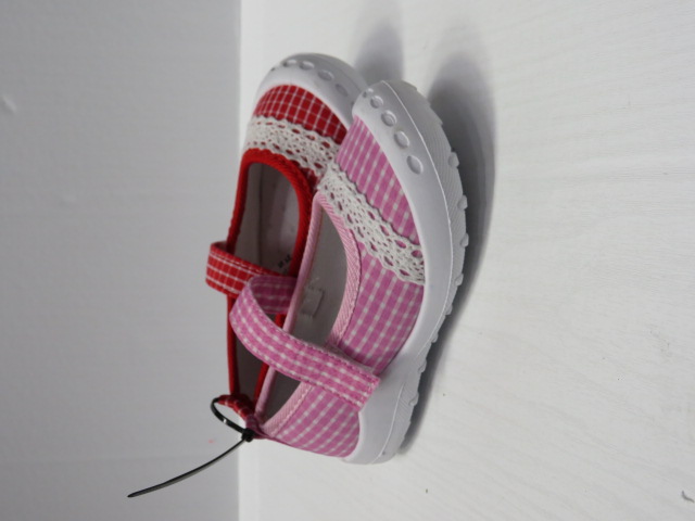 Baleriny Dziecięce 1517-22 BLACK/RED/PINK 19-24 1