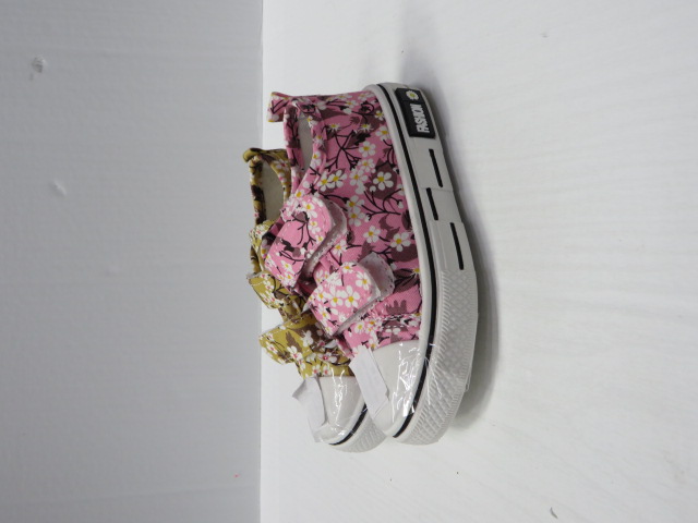 Trampki Dziecięce 1510-22 BEIGE/GREEN/PINK 19-24