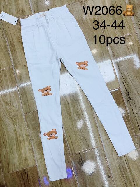 Jeansy damskie W2066 1 kolor 34-44 1