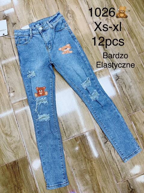 Jeansy damskie 1026 1 kolor XS-XL 1