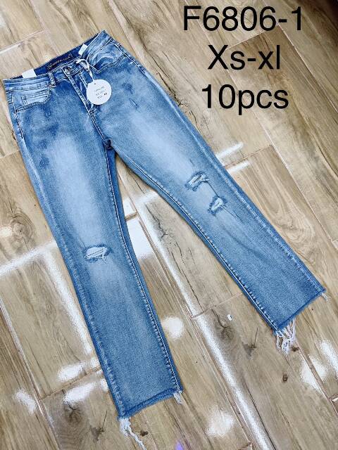 Jeansy damskie F6806-1 1 kolor XS-XL 1