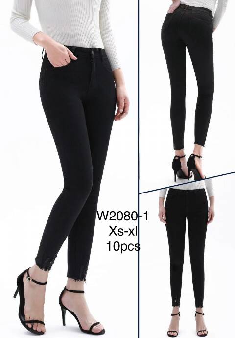 Jeansy damskie W2080-1 1 kolor XS-XL 1