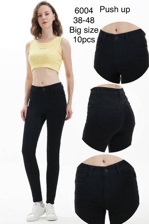 Jeansy damskie 6004 1 kolor 38-48 1