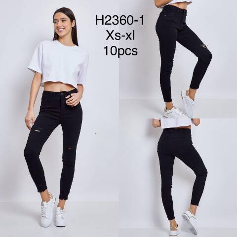 Jeansy damskie H2360-1 1 kolor XS-XL 1