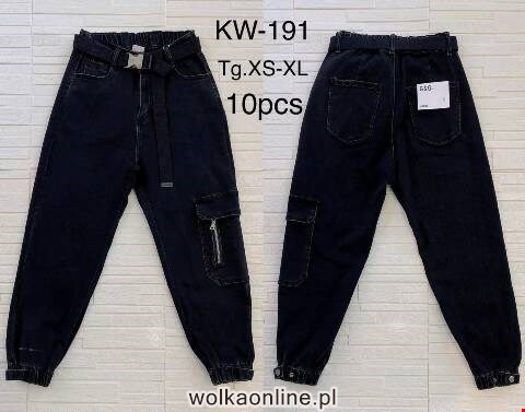 Jeansy damskie KW-191 1 kolor XS-XL