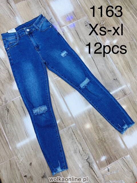 Jeansy damskie 1163 1 kolor XS-XL