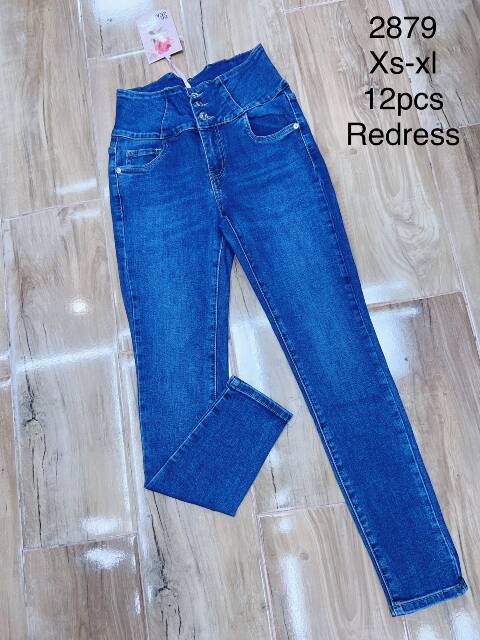 Jeansy damskie 2879 1 kolor XS-XL 1