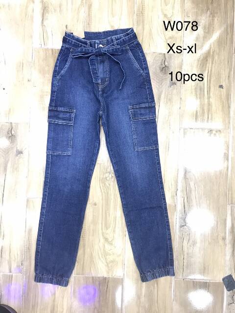 Jeansy damskie W078 1 kolor XS-XL 1