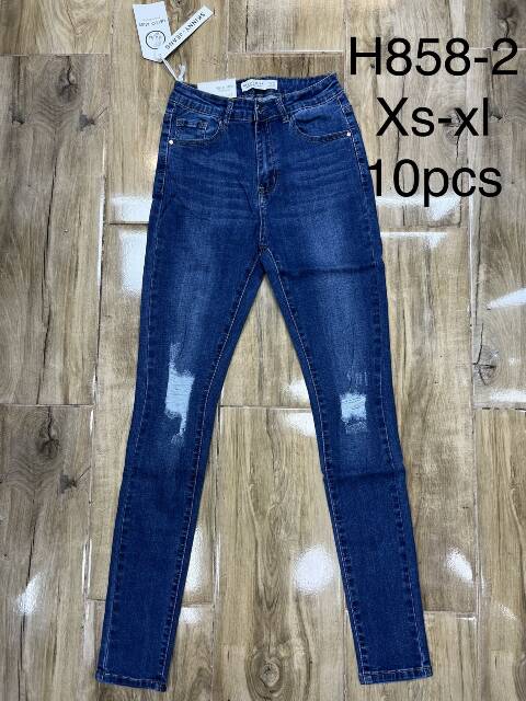 Jeansy damskie H858-2 1 kolor XS-XL 1