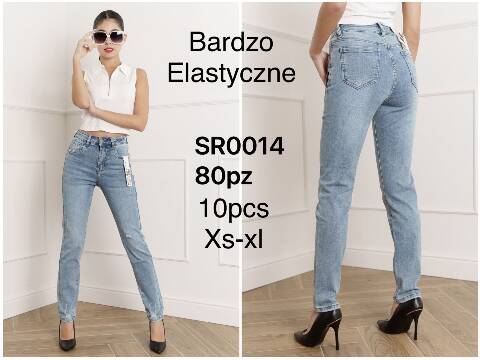 Jeansy damskie SR0014 1 kolor XS-XL 1