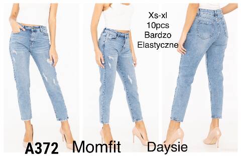 Jeansy damskie A372 1 kolor XS-XL 1