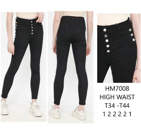 Jeansy damskie HM7008 1 kolor 34-44 1