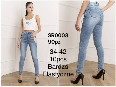 Jeansy damskie SR0003 1 kolor XS-XL 1