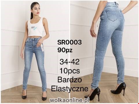 Jeansy damskie SR0003 1 kolor XS-XL
