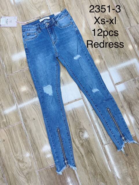 Jeansy damskie 2351-3 1 kolor XS-XL