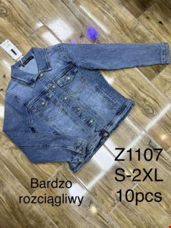 Kurtka jeansowa damskie Z1107 1 kolor S-2XL