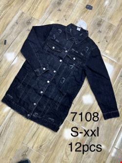 Kurtka jeansowa damskie 7108 1 kolor S-2XL