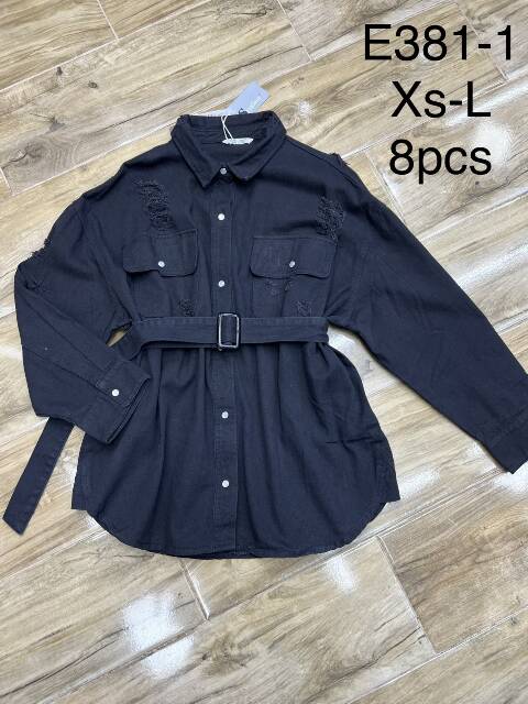 Kurtka jeansowa damskie E381-1 1 kolor XS-L 1