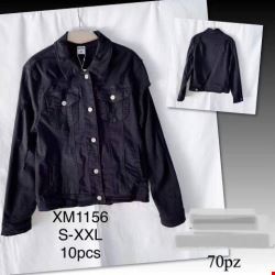 Kurtka jeansowa damskie XM1156 1 kolor S-2XL