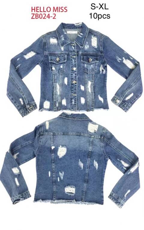 Kurtka jeansowa damskie ZB024-2 1 kolor S-XL 1