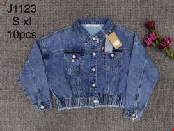 Kurtka jeansowa damskie J1123 1 kolor S-XL
