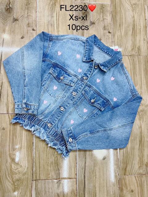 Kurtka jeansowa damskie FL2230 1 kolor XS-XL 1
