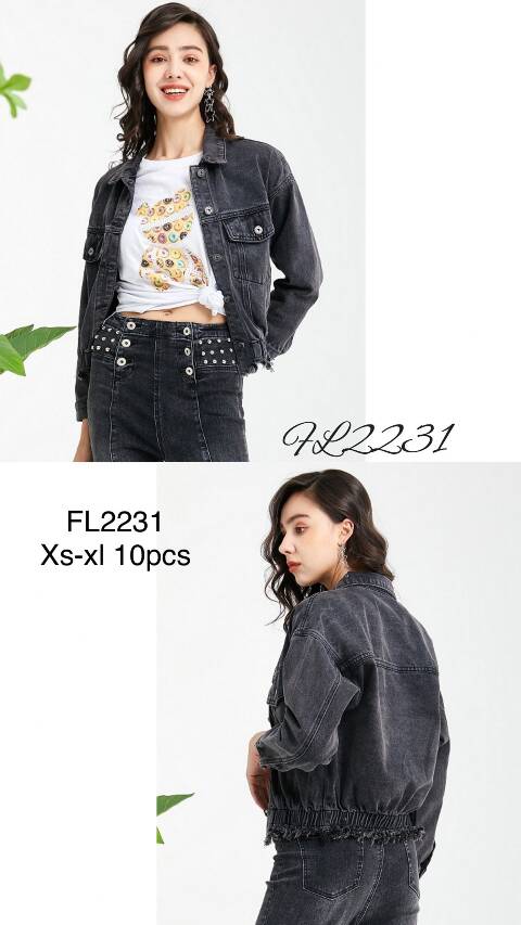 Kurtka jeansowa damskie FL2231 1 kolor XS-XL 1