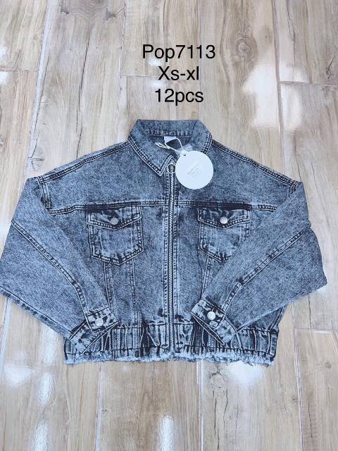 Kurtka jeansowa damskie POP7113 1 kolor XS-XL 1